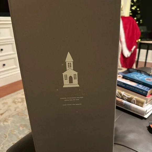 Pottery Barn Galvanized Metal stocking holder - Picture 3 of 5